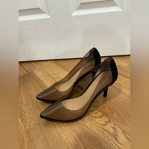 I.N.C. International Concepts Zitah Pointed Toe Pumps in clear black